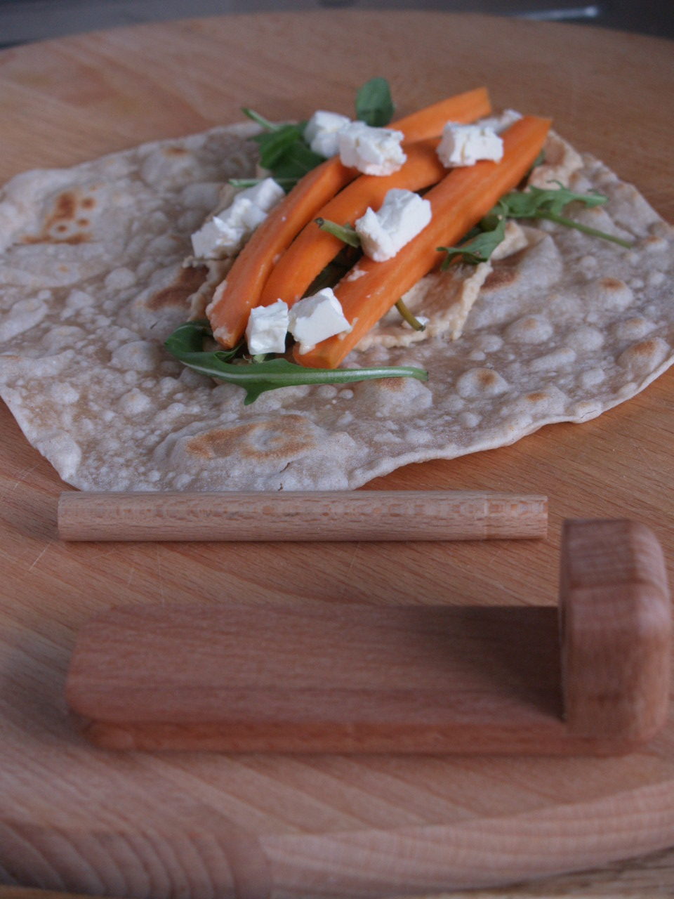 gezonde wrap met wraphouder